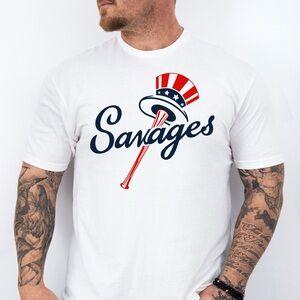 New York Savages, Bronx Bombers themes Baseball T-Shirt | Adult & Kids sizes